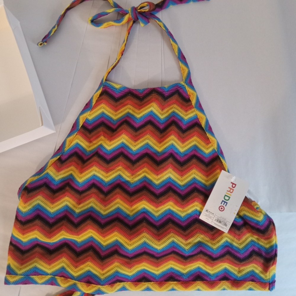 Pride Machine-Knit Halter Top